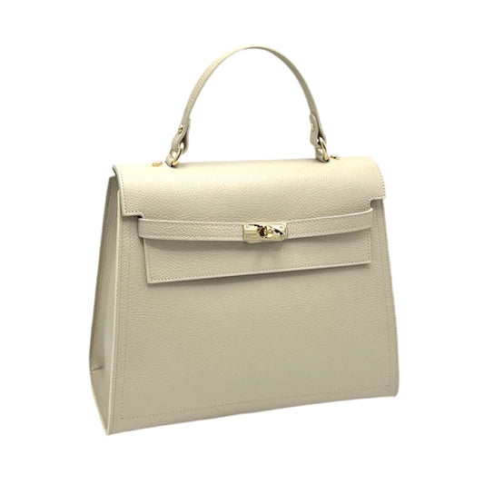 Чанта с къса дръжка от естествена кожа