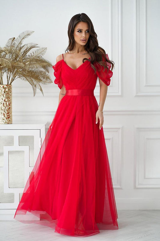 Bicotone evening dress