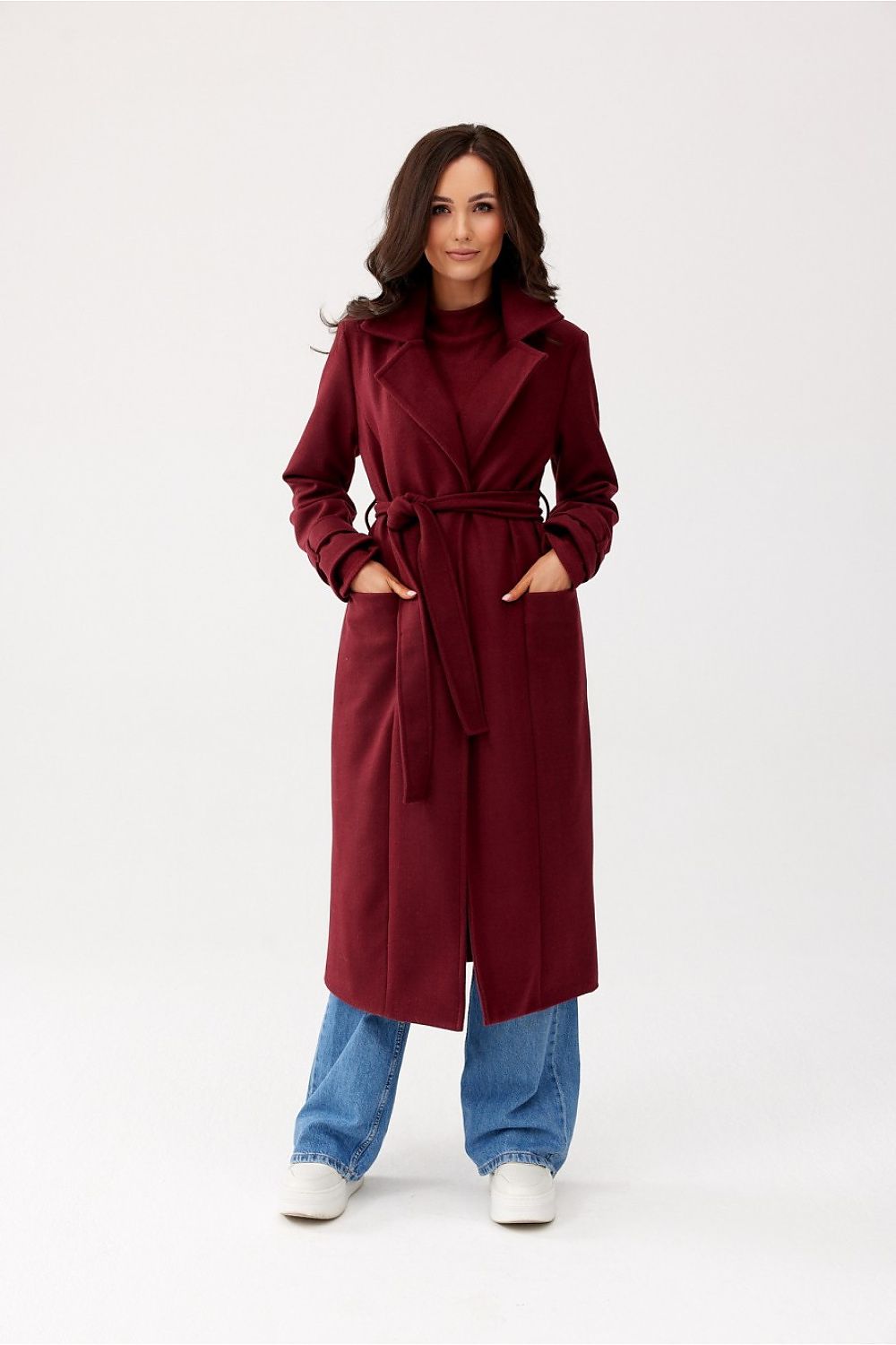 Long suede coat