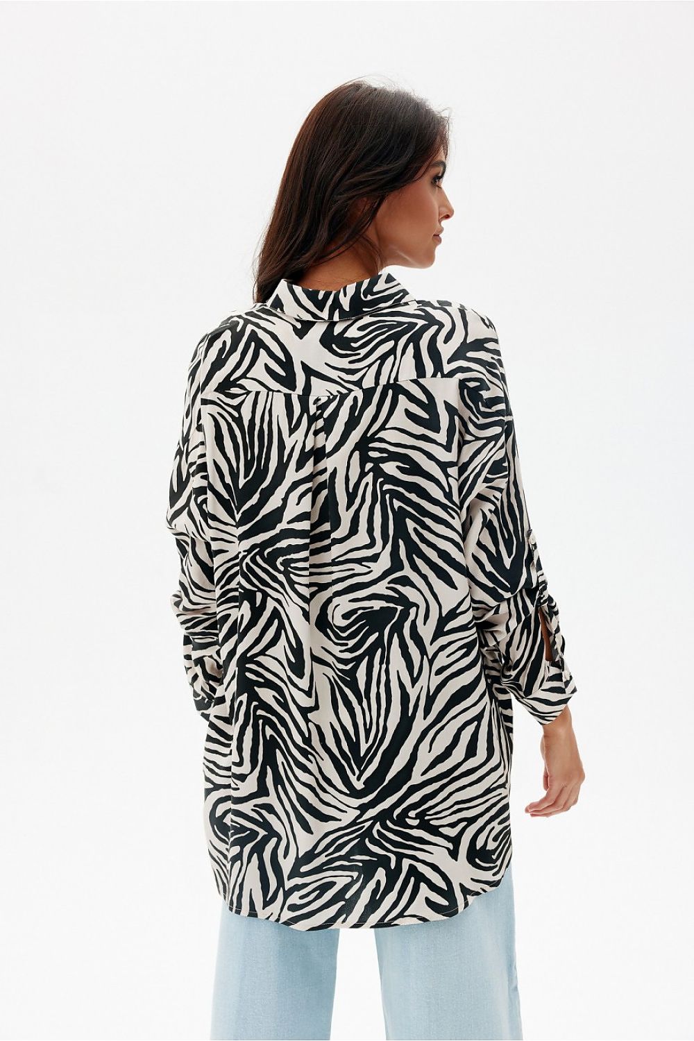 Πουκάμισο oversized με animal print