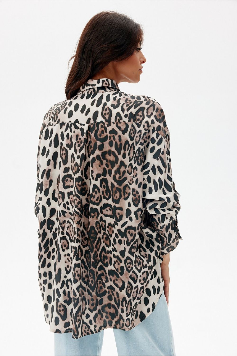 Πουκάμισο oversized με animal print