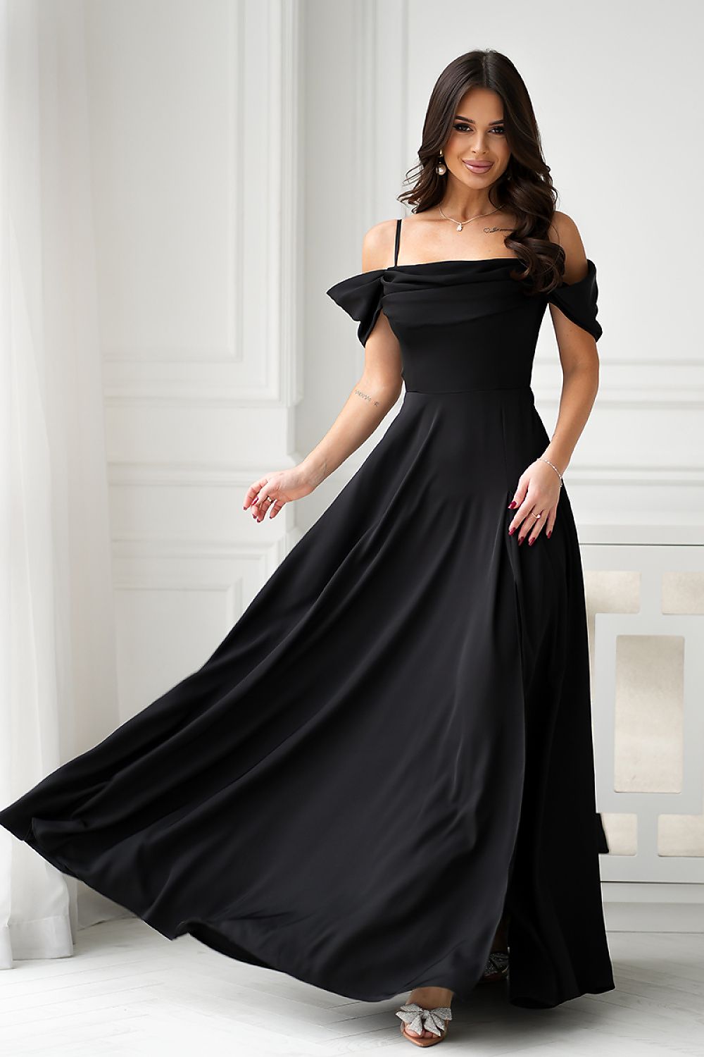 Long Bicotone dress