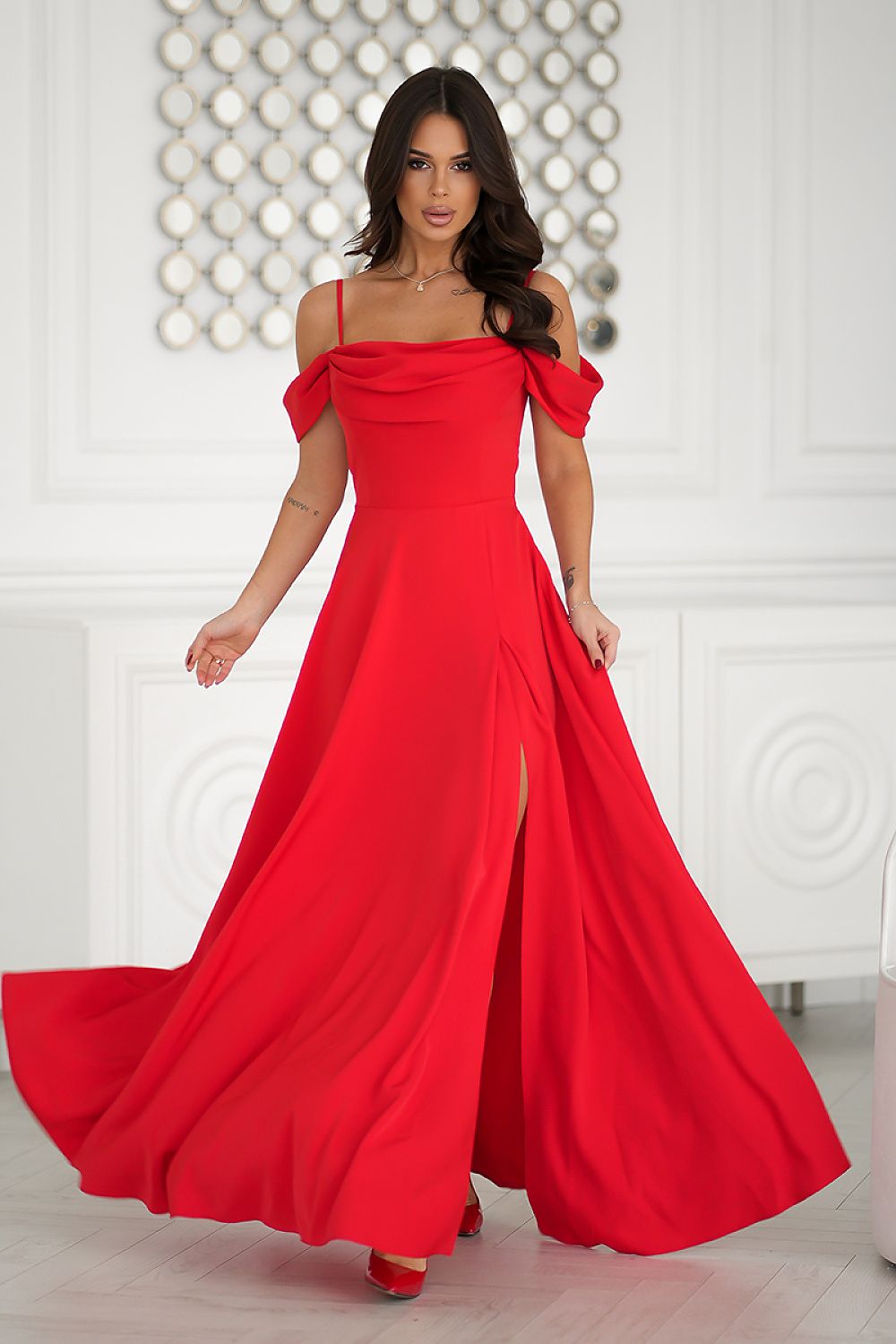 Long Bicotone dress