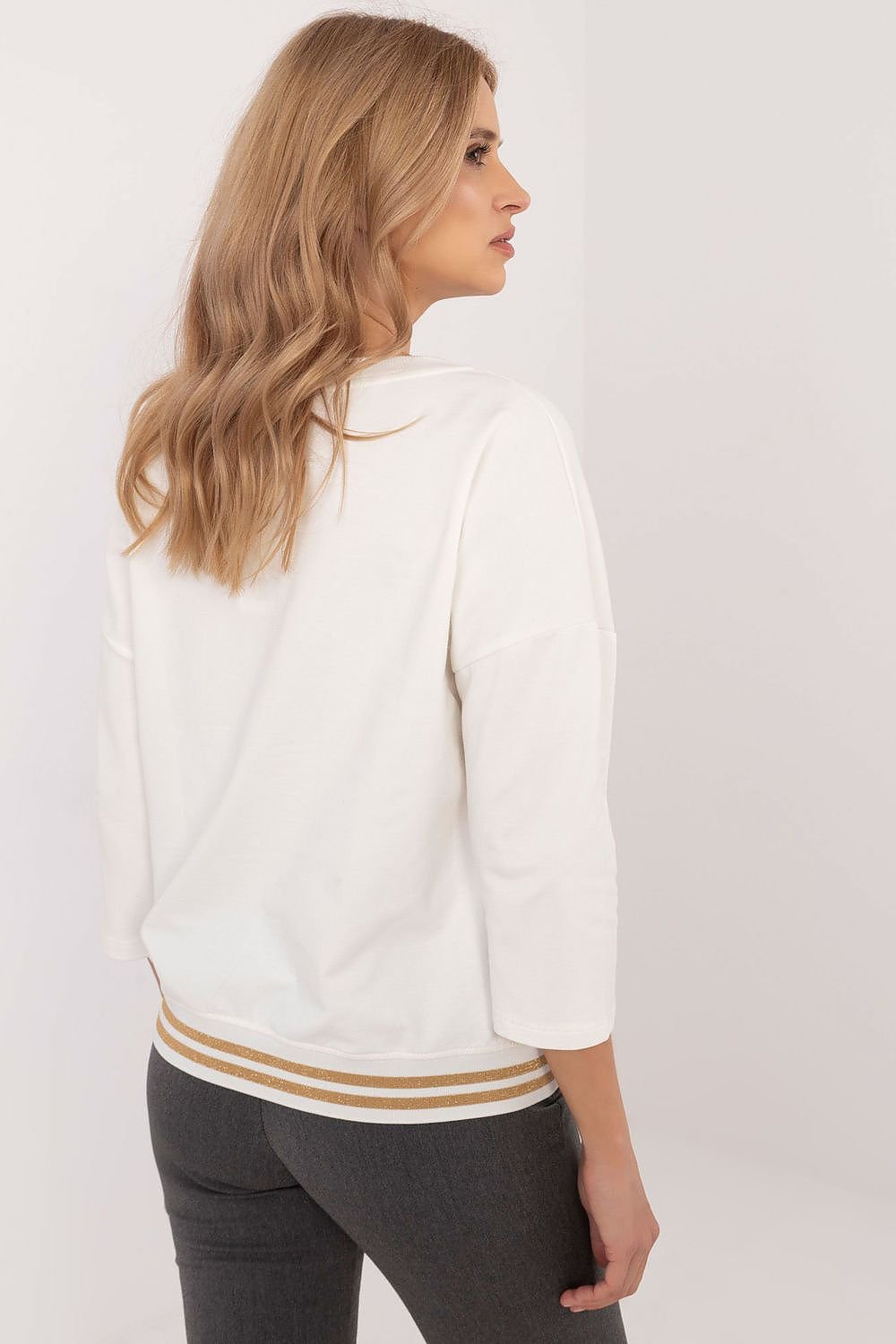 White long-sleeved blouse