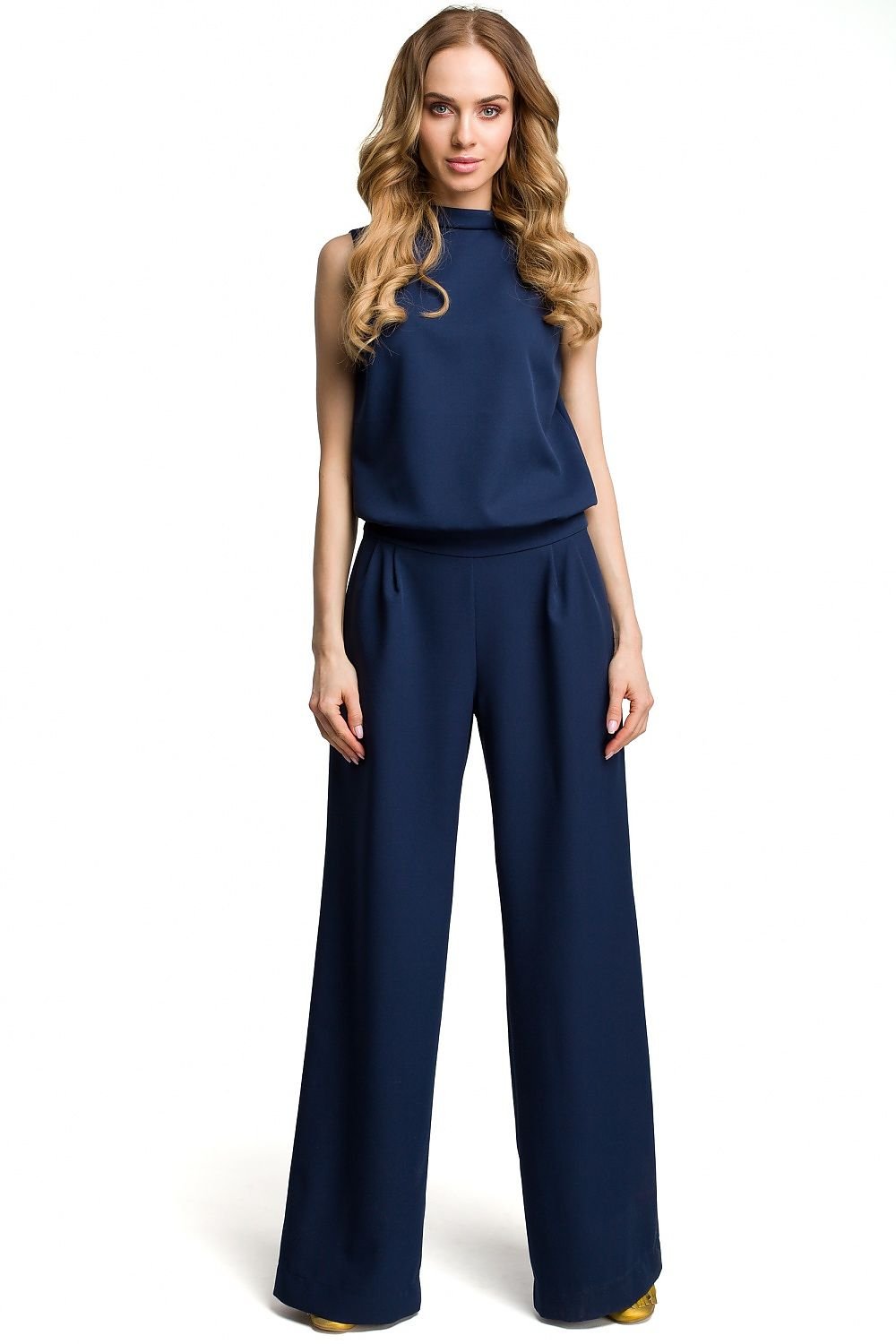 Elegant jumpsuit in dark blue