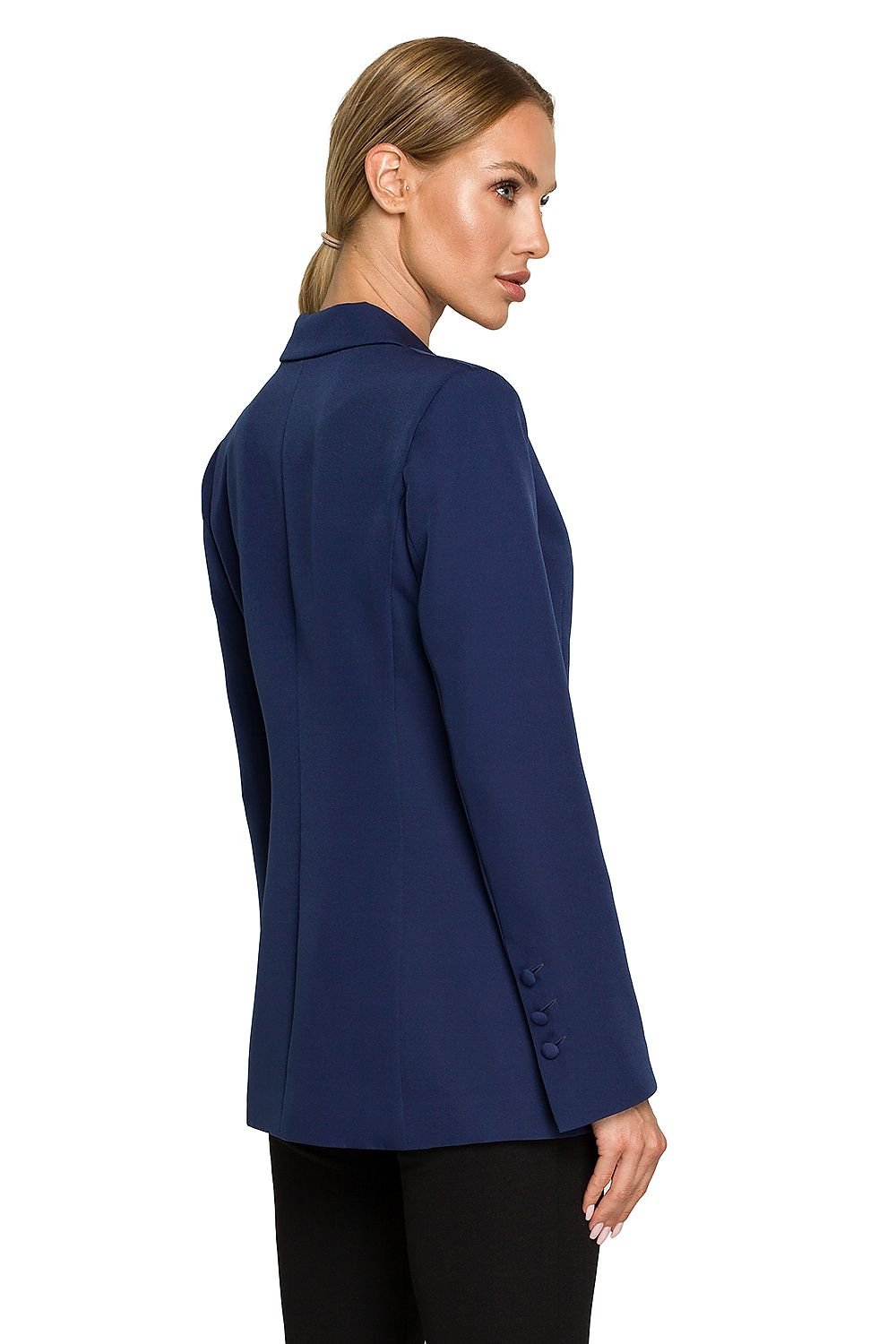 Fitted jacket in dark blue