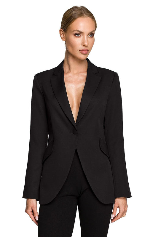 Fitted jacket in black